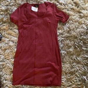 Forever 21 burgundy knit dress